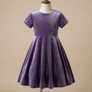 Elasztikus bársony anyag VELVET STRETCH violet