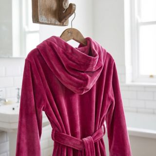 Elasztikus bársony anyag VELVET STRETCH magenta