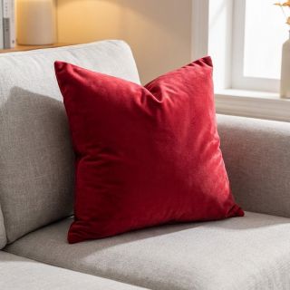 Elasztikus bársony anyag VELVET STRETCH red