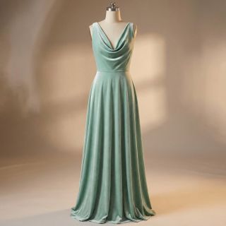 Elasztikus bársony anyag VELVET STRETCH mint