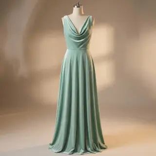 Elasztikus bársony anyag VELVET STRETCH mint