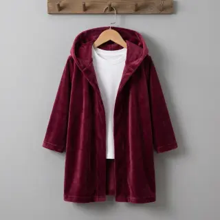 Elasztikus bársony anyag VELVET STRETCH bordeaux