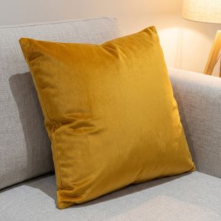 Elasztikus bársony anyag VELVET STRETCH ochre