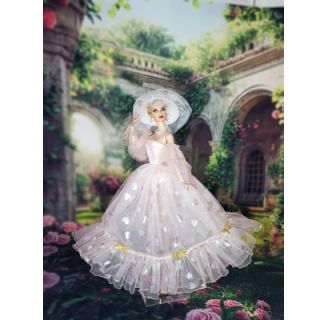 Tüll TÜTÜ Rainbow HEARTS light pink