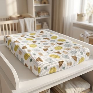 Waffle Shapes yellow digital print