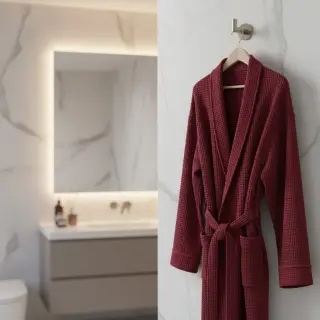 Waffle bordeaux