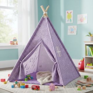 Steppelt anyag Flowers lavender