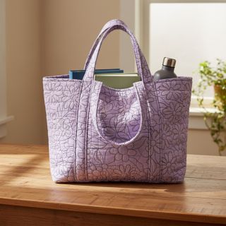 Steppelt anyag Flowers lavender