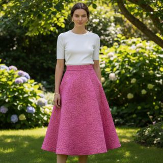 Steppelt anyag Flowers pink