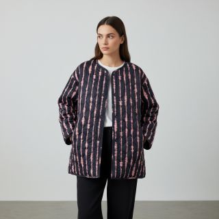 Steppelt anyag VELVET Stripes navy