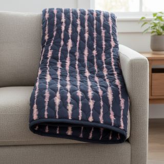 Steppelt anyag VELVET Stripes navy
