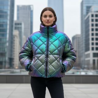 Steppelt anyag FOIL Rainbow multi