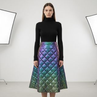 Steppelt anyag FOIL Rainbow multi