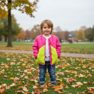 Steppelt anyag Graphic square pink lime