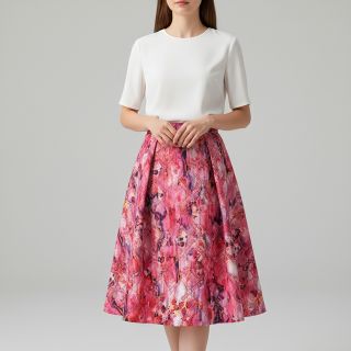 Steppelt anyag Snake gardini pink