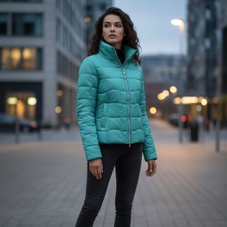 Steppelt anyag Graphic square cyan cerise