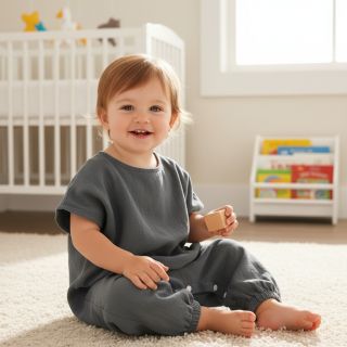 Lenvászon előmosott STONEWASHED PREMIUM dark grey