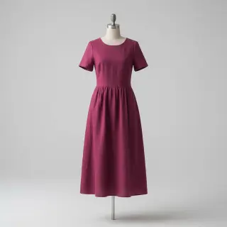 Lenvászon előmosott STONEWASHED PREMIUM bordeaux