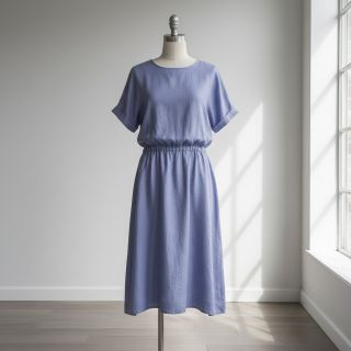 Lenvászon előmosott 170 g blue grey