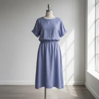 Lenvászon előmosott 170 g blue grey