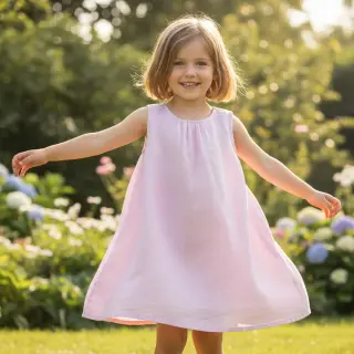 Lenvászon előmosott 170 g baby pink