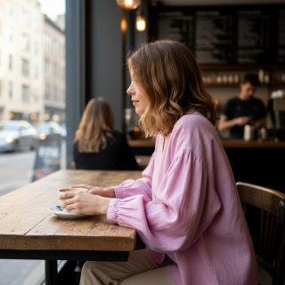 Lenvászon előmosott 170 g baby pink