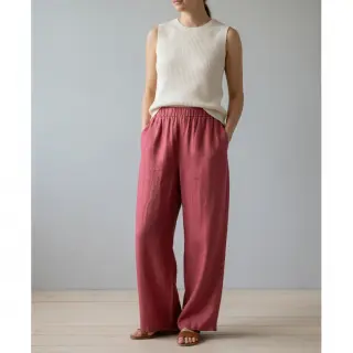 Lenvászon előmosott 170 g rose pink