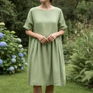 Lenvászon előmosott 170 g light green