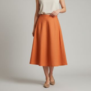 Lenvászon előmosott 170 g pumpkin orange