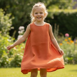 Lenvászon előmosott 170 g pumpkin orange