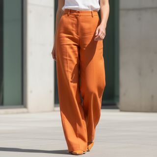 Lenvászon előmosott 170 g pumpkin orange