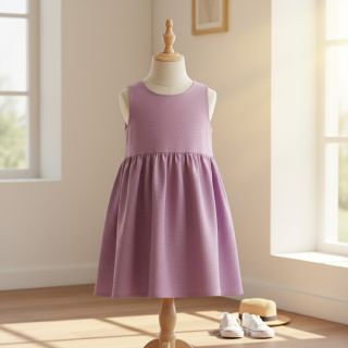 Lenvászon előmosott orchid pink