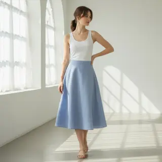Lenvászon előmosott lavender blue