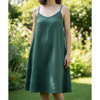 Lenvászon előmosott 170 g forest green