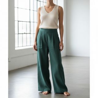 Lenvászon előmosott 170 g forest green