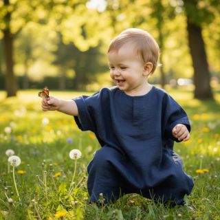 Lenvászon előmosott 170 g navy