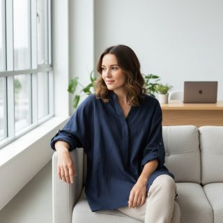 Lenvászon előmosott 170 g navy