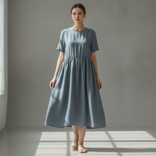 Lenvászon előmosott 170 g ocean green