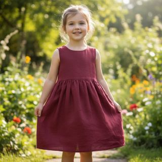 Lenvászon előmosott 170 g bordeaux