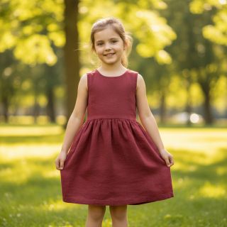 Lenvászon előmosott 170 g wine red