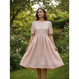 Lenvászon előmosott 170 g light rose