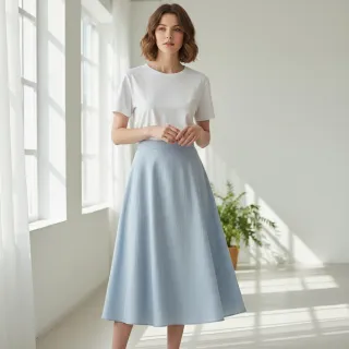Lenvászon előmosott baby blue