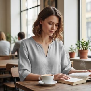 Lenvászon előmosott pale grey