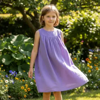 Lenvászon előmosott purple