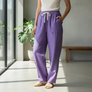Lenvászon előmosott purple