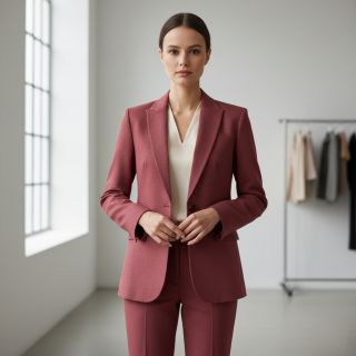 Lenvászon előmosott dark blush