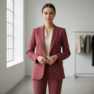 Lenvászon előmosott dark blush