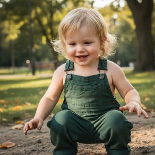 Lenvászon előmosott shady green