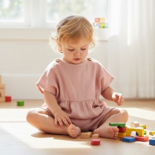 Lenvászon előmosott light salmon