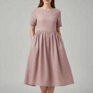 Lenvászon előmosott light lilac